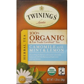 Twinings Camomile W/ Mint & Lemon Tea (6x20 Bag)