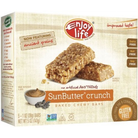 Enjoy Life Foods Sunbutter Crunch Snack Bar Gluten Free (6x5 Oz)