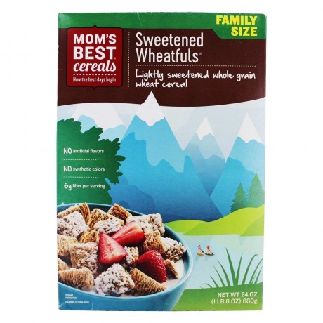 Mom's Best Cereal Sweetened Wheat Fuls Cereal (12x24 Oz)