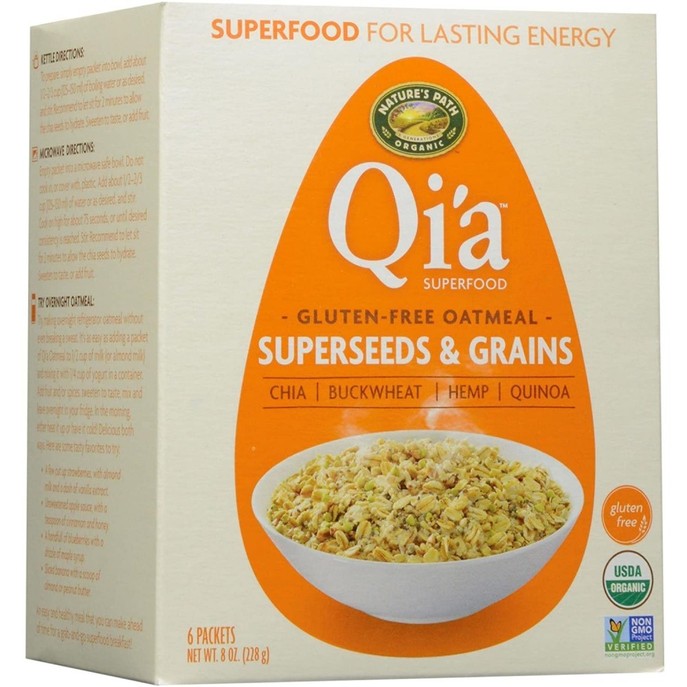 Nature's Path Organic Qi'a Oatmeal Superseeds & Grains (6x8 OZ)