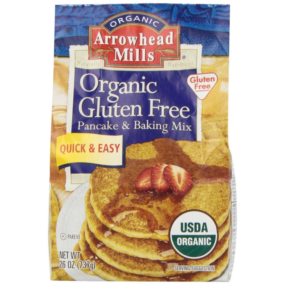 Arrowhead, Organic Gluten Free Pancake & Baking Mix (6x26Oz)