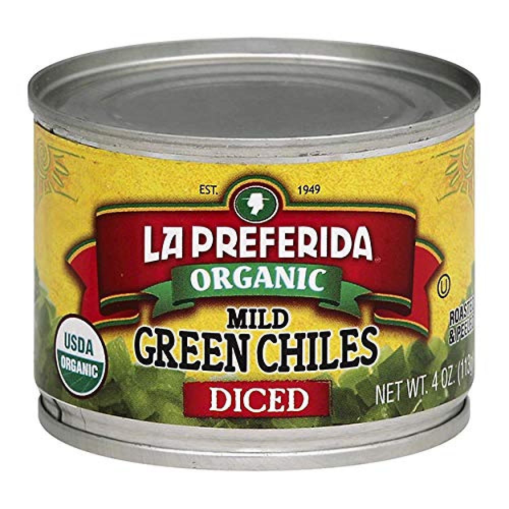 La Preferida Diced Green Mild Chiles (12x4 OZ)