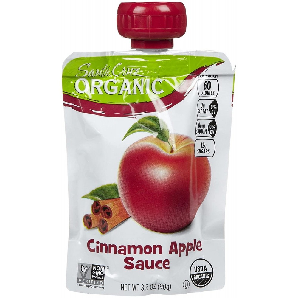 Santa Cruz Organic Apple Sauce Cinnamon (6X4 Ct)