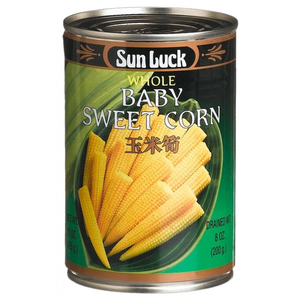 Sun Luck Baby Corn Whole (6x15OZ )