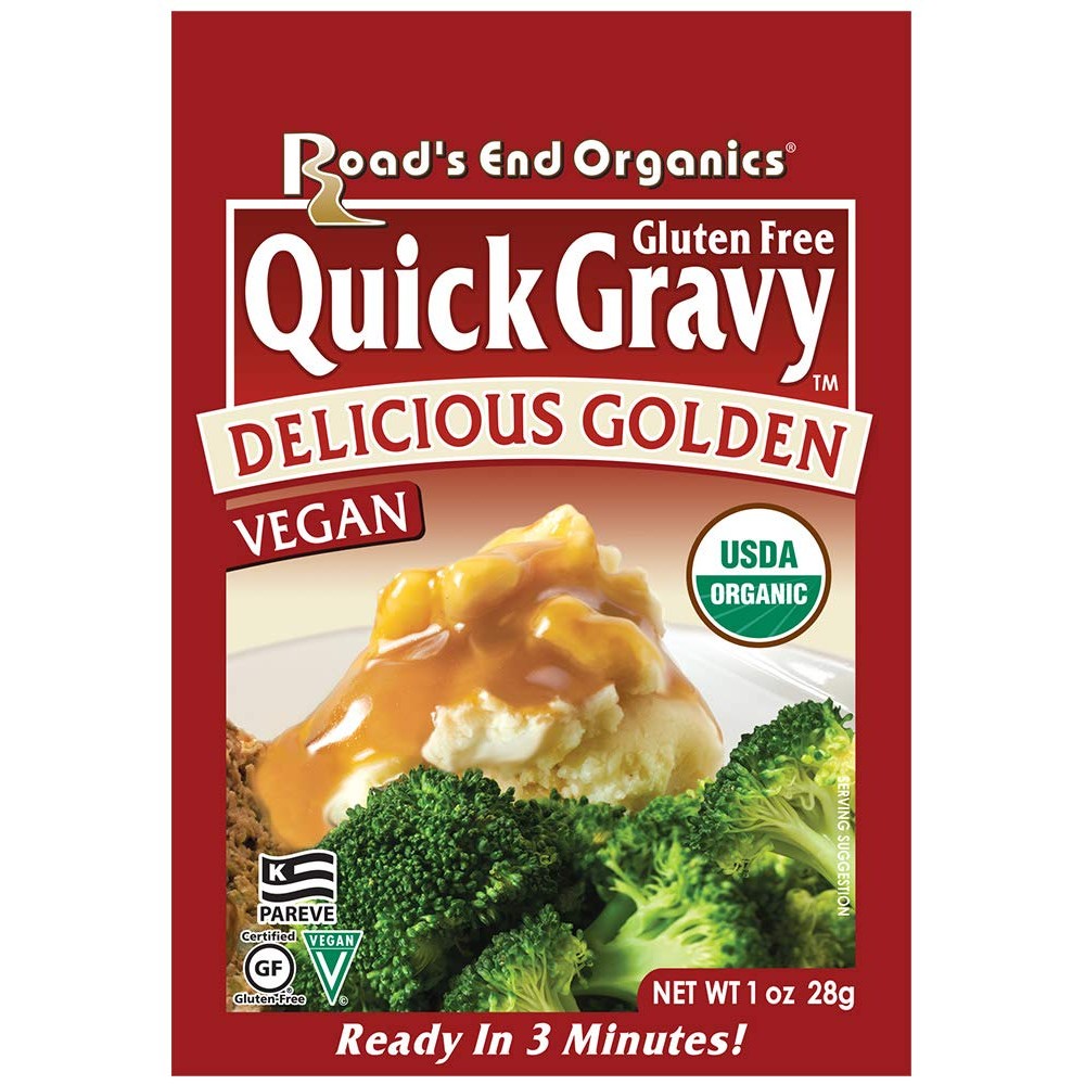 Road's End Organics Gluten Free Golden Gravy Mix, 1 Ounce Pouch (Pack of 12)