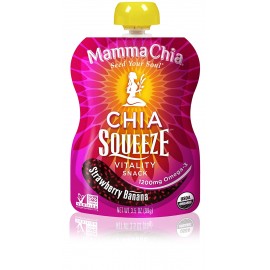 Mamma Chia Organic Chia Squeeze Strawberry Banana (16x3.5 OZ)